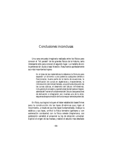 Conclusiones inconclusas