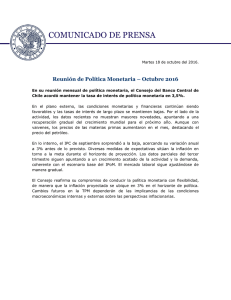 COMUNICADO DE PRENSA