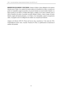 BENEFICIOS DE ORDEN Y EXCUSION. Aunque el fiador se haya