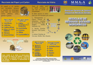 Reciclaje de Residuos Sólidos: Guía Práctica