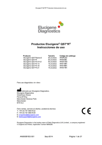 Productos Elucigene® QST*R® Instrucciones de uso