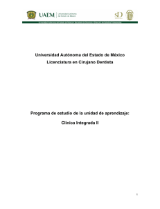 Universidad Autónoma del Estado de México Licenciatura en