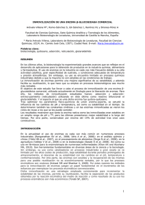 INMOVILIZACIÓN DE UNA ENZIMA β