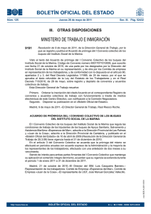 Convenio Colectivo de los buques del Instituto Social de la Marina
