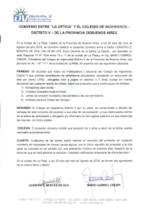 convenio La Optica - Colegio de Ingenieros