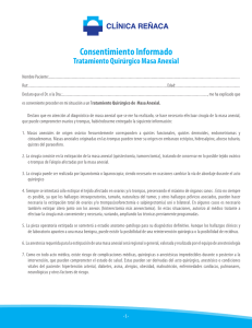 Consentimiento Tratamiento Quirúrgico de masa anexial