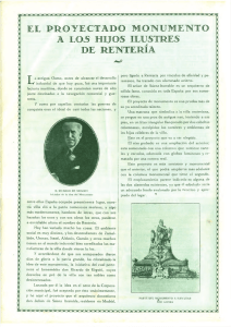 El proyectado monumento a los hijos ilustres de Rentería