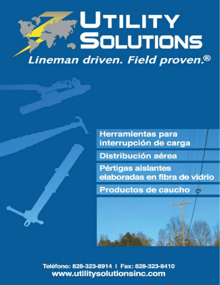 catálogo de productos Utility Solutions, Inc.