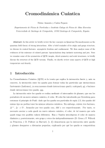 Cromodinámica Cuántica: Teoría de la Interacción Fuerte