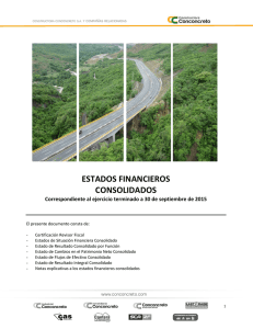 Estados Financieros y Notas consolidado CCC septiembre 2015