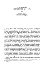 ELISEO DIEGO: DEFINICION DE UN POETA