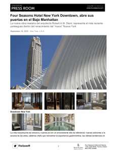 Four Seasons Hotel New York Downtown, abre sus puertas en el