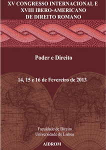 Para uma Unidade de Investigação em Direito Romano no Século XXI