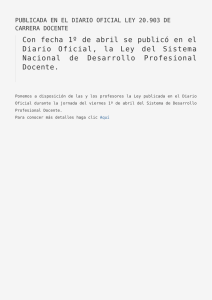 publicada en el diario oficial ley 20.903 de carrera docente