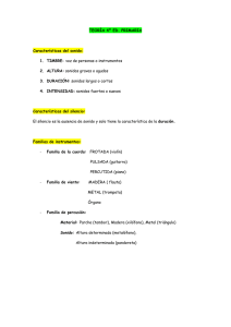 TEORÍA 4º ED. PRIMARIA Características del sonido: 1. TIMBRE