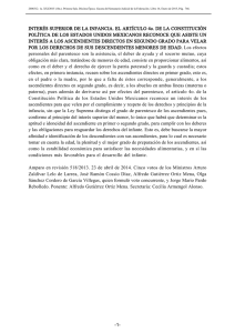 INTERÉS SUPERIOR DE LA INFANCIA. EL ARTÍCULO 4o. DE LA