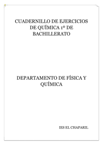 Ejercicios de Química 1º Bachillerato: Leyes, Gases y Disoluciones