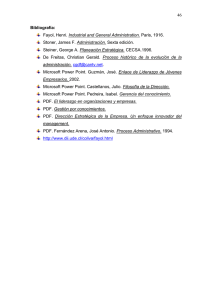Bibliografía de Administración: Fayol, Stoner, Steiner y más