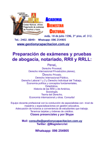 Preparación de exámenes de Facultad