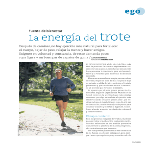 La energía del trote