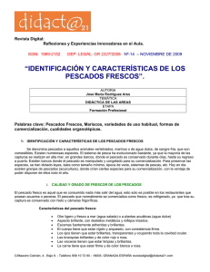 Identificacion y Caracteristicas de los Pescados Frescos