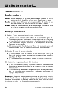 El sábado enseñaré... - Recursos Escuela Sabática