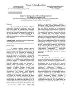 Aspectos biológicos del desarrollo psicomotor