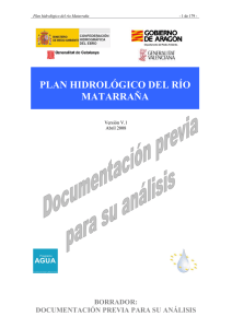 EL PLAN HIDROLGICO DE LA CUENCA DEL