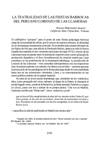 pdf La teatralidad de las fiestas barrocas del peruano Lorenzo de