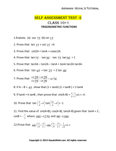 Self Assessment Test-2