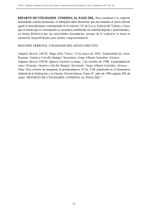 REPARTO DE UTILIDADES. CONDENA AL PAGO DEL. Para