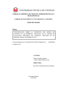 Repositorio UTC - Universidad Técnica de Cotopaxi