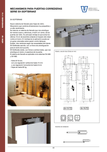 mecanismos para puertas correderas serie sv-softbrake