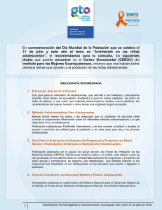Recomendaciones Día mundial de la Población (Invirtiendo en las