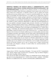 TRIBUNAL FEDERAL DE JUSTICIA FISCAL Y ADMINISTRATIVA