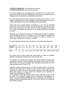 LA ESCALA BEAUFORT, ¿números al azar