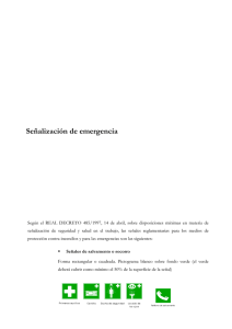 Señalización de emergencia