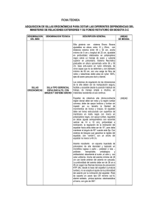 ficha tecnica adquisicion de sillas ergonómicas para dotar las