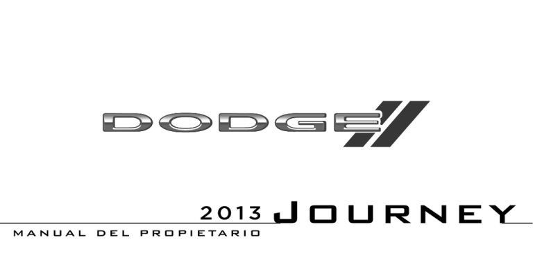 2013 Dodge Journey Owner`s Manual