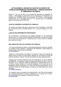 actuaciones a seguir en caso de accidente de trabajo