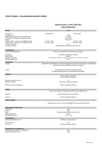 FICHA TÉCNICA - VOLKSWAGEN SAVEIRO CROSS Saveiro
