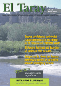 taray 12 - Asociación Ecologista del Jarama "El Soto"