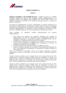 CEMEX Colombia SA - Superintendencia Financiera de Colombia