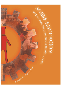 SOBRE EDUCACIÓN: las personas, los