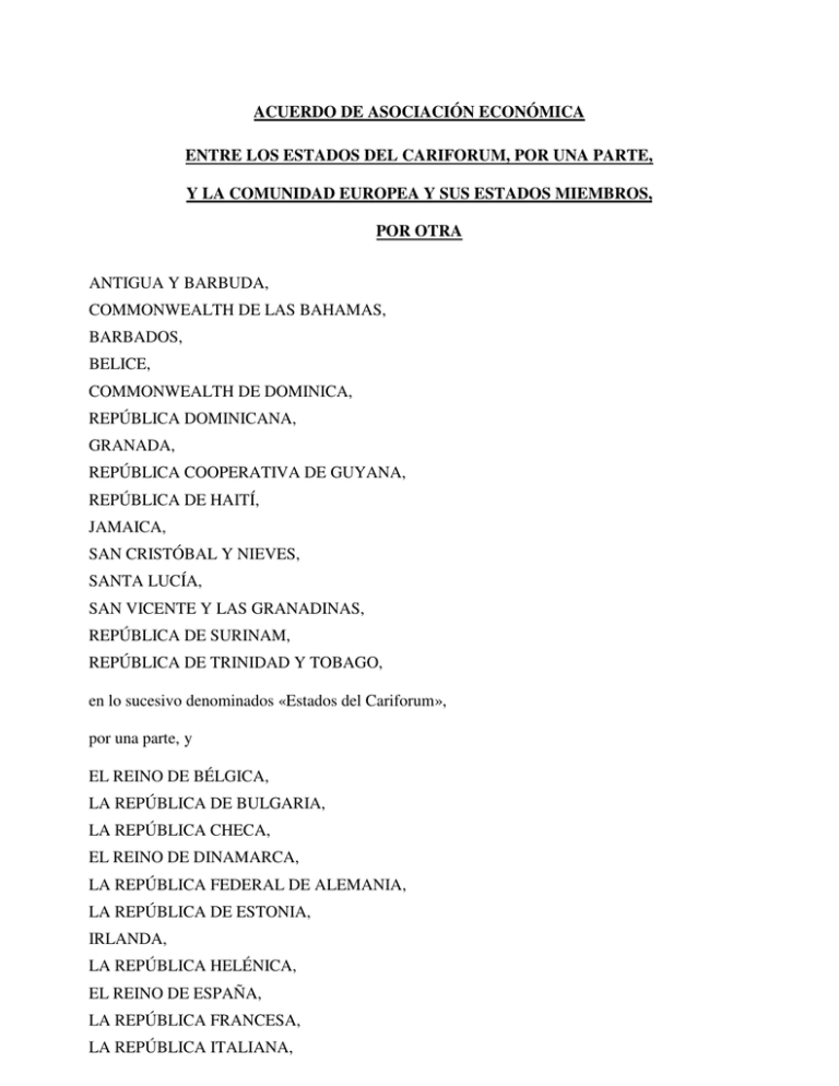 Acuerdo De Asociación Económica