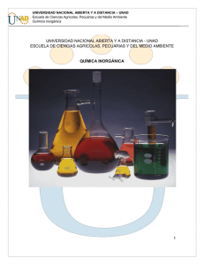 Química Inorgánica UNAD: Libro de Texto Universitario