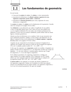 Los fundamentos de geometría