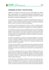 ORDEN de 7 de febrero de 2013 por la que se hacen públicos los