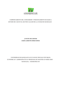 COMPORTAMIENTO DEL CONSUMIDOR Y POSICIONAMIENTO