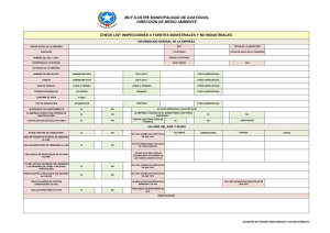 Lista de Verificación Inspección Ambiental Guayaquil